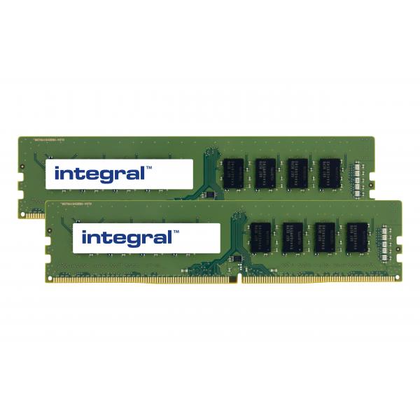 Integral IN4T16GNDLRXK2 memoria 32 GB 2 x 16 GB DDR4 288-pin DIMM (32GB [2X16GB] PC RAM MODULE KIT DDR4 2400MHZ PC4-19200 UNBUFFERED NON-ECC DIMM 1.2V 1GX8 CL17 INTEGRAL)