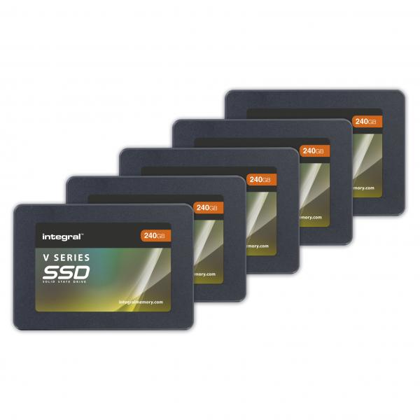 Integral INSSD240GS625V2-5PCK drives allo stato solido 240 GB 2.5 Serial ATA III TLC (240GB SSD 5 PCK 2.5INCH SATA 3 R-450MBs W-400MBs TBW 75 V SERIES 2 INTEGRAL)