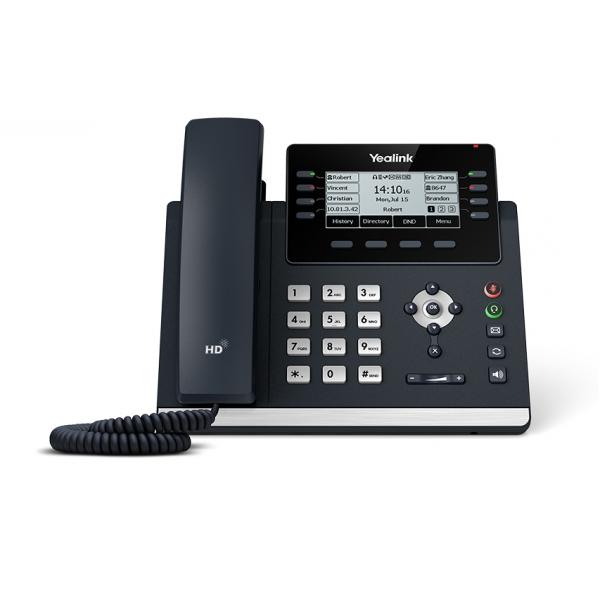 Yealink SIP-T43U telefono IP Grigio 12 linee LCD Wi-Fi (SIP-T43U IP phone Grey LCD - Wi-Fi SIP-T43U, IP Phone, - Grey, Wired handset, 1000 entries, LCD, 9.4 cm [3.7] - Warranty: 12M)