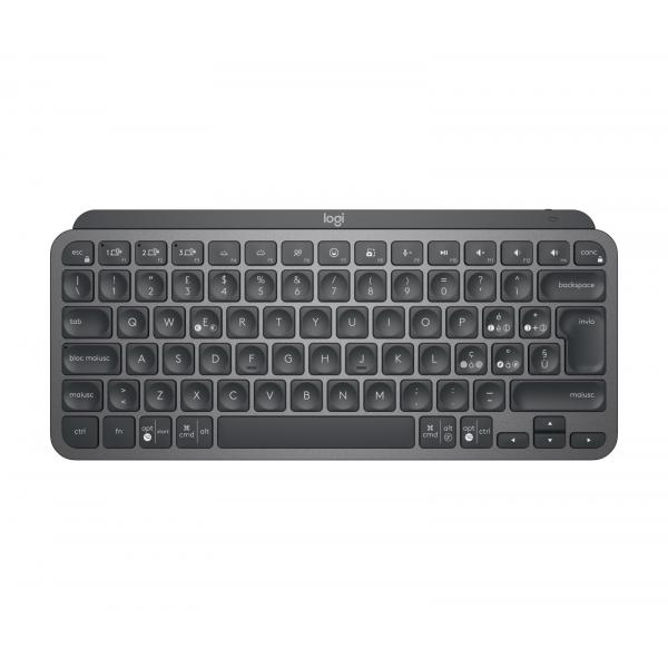 Logitech MX Keys Mini For Business tastiera wireless illuminata, compatta, tecnologia Logi Bolt, retroilluminazione, ricaricabile, certificazione globale, Windows/Mac/Chrome/Linux - Graphite (Logitec