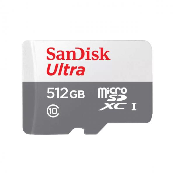 SanDisk Ultra 512 GB MicroSDXC UHS-I Classe 10 (SanDisk Ultra - Scheda di memoria flash - 512 GB - Class 10 - UHS-I microSDXC)