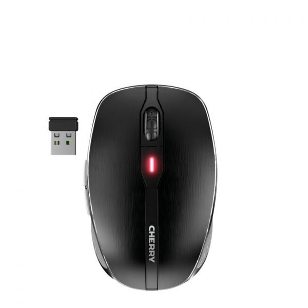 CHERRY MW 8C ADVANCED mouse Ambidestro RF senza fili + Bluetooth Ottico 3000 DPI (Cherry Mouse MW 8C ADVANCED Wireless black BT 6 Tasten und Scrollrad)
