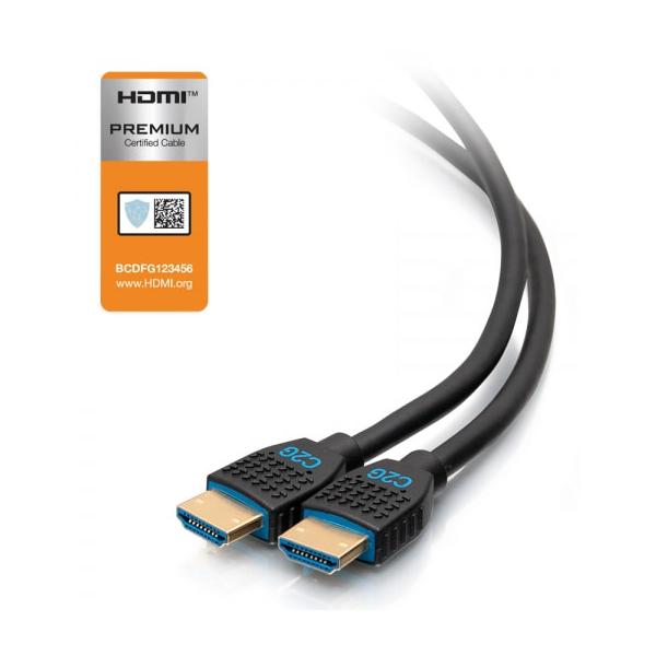 C2G cavo serie Performance Premium ad alta velocità HDMI® - 4K 60 Hz a parete, classificato CMG [FT4] 6,1 m (C2G 20ft 4K HDMI Cable with Ethernet -)