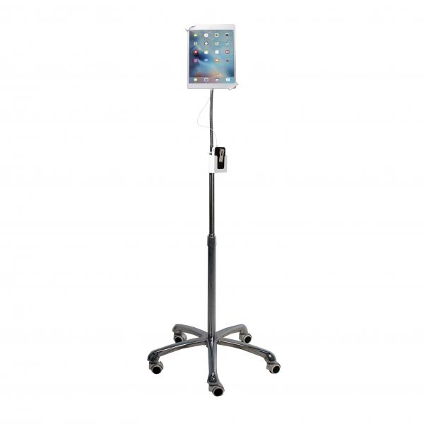 CTA Digital PAD-SHFS supporto per personal communication Supporto passivo Tablet/UMPC Argento (HEAVY-DUTY SECURITY GOOSENECK - FLOOR STAND FOR 7-13 INCH TABLET)