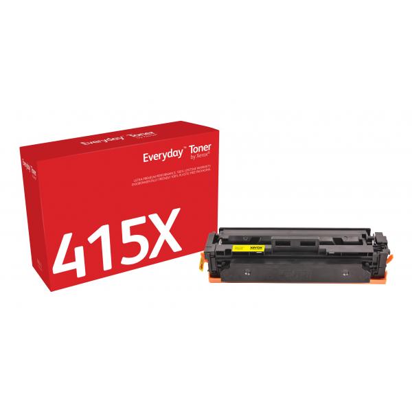 Toner Everyday™ di Xerox Giallo compatibile con HP 415X [W2032X], Alta capacità (EVERYDAY YELLOW TONER - COMPATIBLE WITH HP 415X [W2032X])