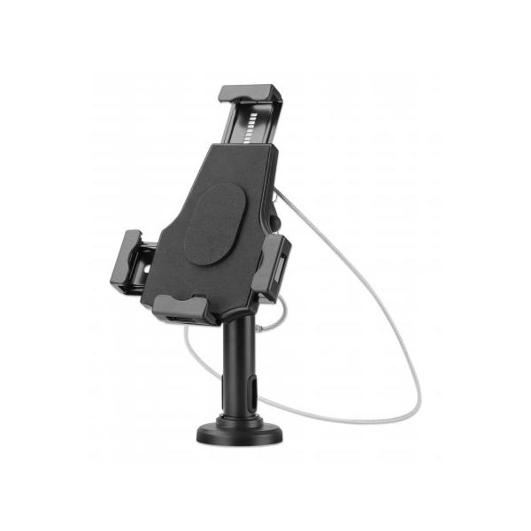 Manhattan 462112 supporto per personal communication Supporto passivo Tablet/UMPC Nero (IPAD/TABLET DESK STAND LOCKABLE - -ALSO WALL MOUNTABLE ROTATES)