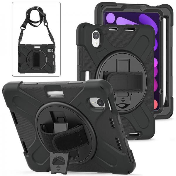 eSTUFF ES683002-BULK custodia per tablet Nero (iPad Mini 6/7 CHICAGO Full - Body Defender Case with - built-in screen protector - Warranty: 24M)