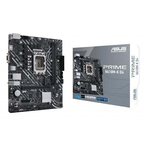 ASUS PRIME H610M-K D4 Intel H610 LGA 1700 micro ATX (PRIME H610M-K D4)