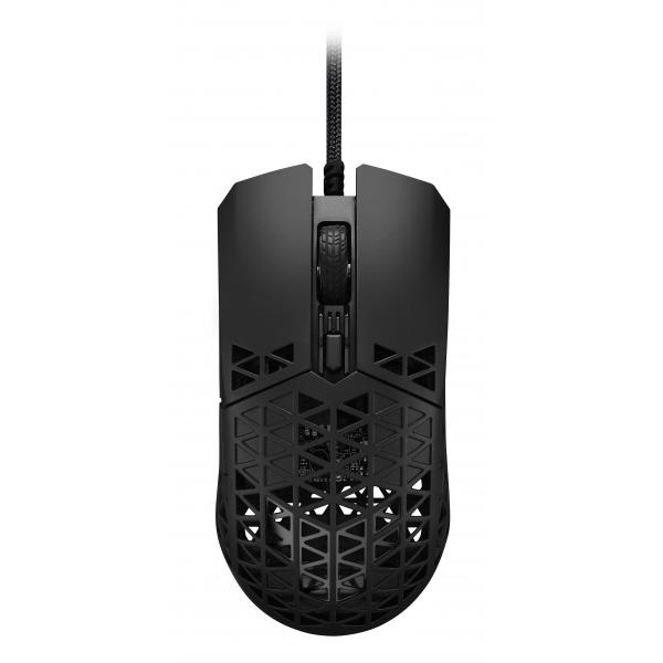 ASUS TUF Gaming M4 Air mouse Ambidestro USB tipo A Ottico 16000 DPI (ASUS TUF Gaming M4 Air Wired Gaming Mouse, Black)