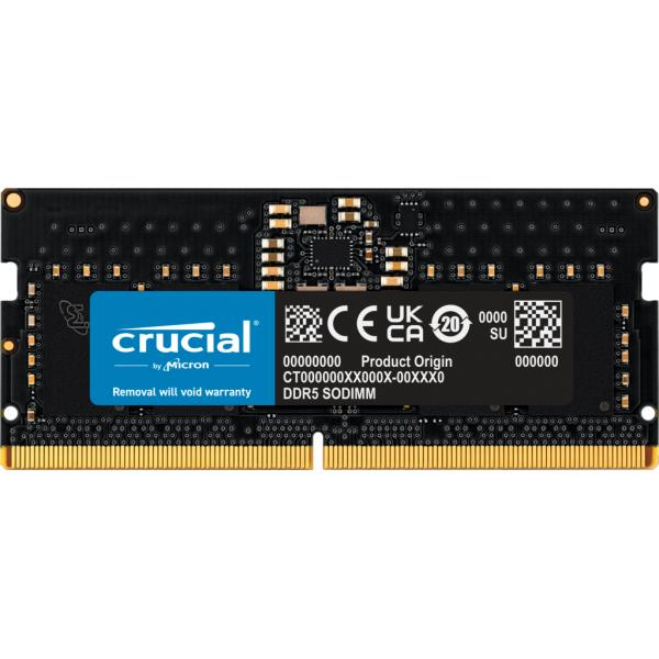 Crucial CT8G48C40S5 memoria 8 GB 1 x 8 GB DDR5 262-pin SO-DIMM (CRUCIAL 8 GB DDR5-RAM SO DIMM PC4800 Crucial CL40 1x8GB)