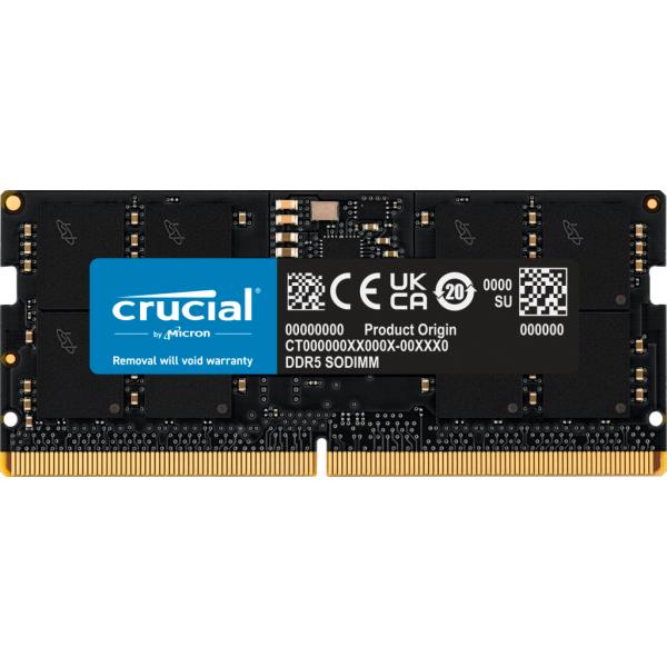 Crucial CT16G48C40S5 memoria 16 GB 1 x 16 GB DDR5 262-pin SO-DIMM (Crucial 16GB DDR5-4800 SODIMM CL40)