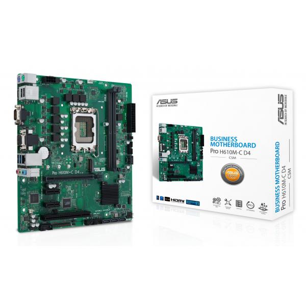 ASUS PRO H610M-C D4-CSM Intel H610 LGA 1700 micro ATX (PRO H610M-C D4-CSM)