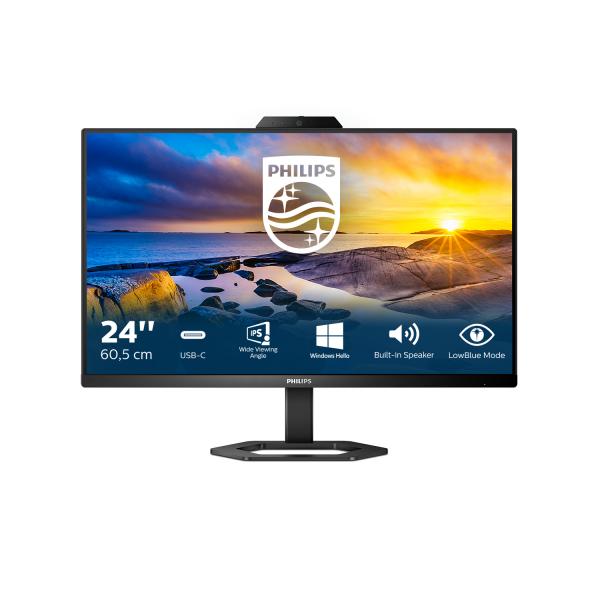 Philips Serie 5000 24E1N5300HE/00 Monitor PC 60,5 cm [23.8] 1920 x 1080 Pixel Full HD LCD Nero (Philips 24E1N5300HE - 5000 Series - monitor a LED - 24 - 1920 x 1080 Full HD [1080p] @ 75 Hz - IPS - 30