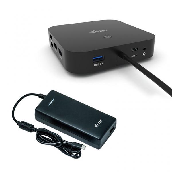 i-tec USB-C Dual Display Docking Station with Power Delivery 100 W + Universal Charger 100 W (I-TEC USB-C DUAL DISP DOCKINGEU - STATION 100W + CHARGER-C112W)