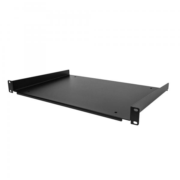 StarTech.com Mensola Rack 19 1U - Ripiano per Armadio Rack 19 a sbalzo per Dispositivi e Apparecchiature di rete non installabili a Rack; Struttura resistente con portata fino a 25kg, Profondità vass