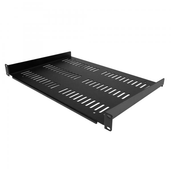 StarTech.com Mensola Rack 19 1U - Ripiano Ventilato per Armadio Rack 19 pollici a sbalzo per Dispositivi e Apparecchiature di rete non installabili a Rack; Resistente: supporta fino a 25kg, Profondit