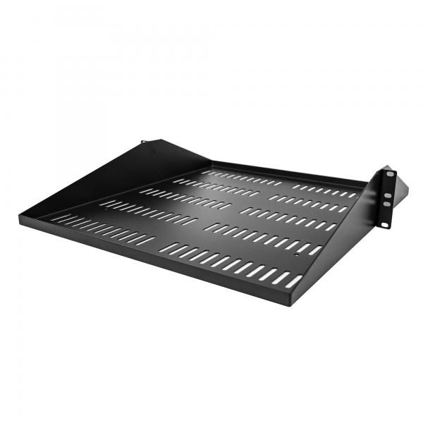 StarTech.com Mensola Rack 19 2U - Ripiano Ventilato per Server Rack 19 pollici a Sbalzo per Dispositivi e Apparecchiature di rete non installabili a Rack; Resistente - Portata 91kg - Profondità 50 cm