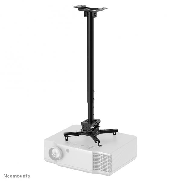 Neomounts CL25-550BL1 Supporto a soffitto beamer - alt. 74,5-114,5 cm - montaggio facile - mobilità completa (NEWSTAR PROJECTOR CEILING MOUNT - [HEIGHT ADJUSTABLE: 74-114 CM] B)