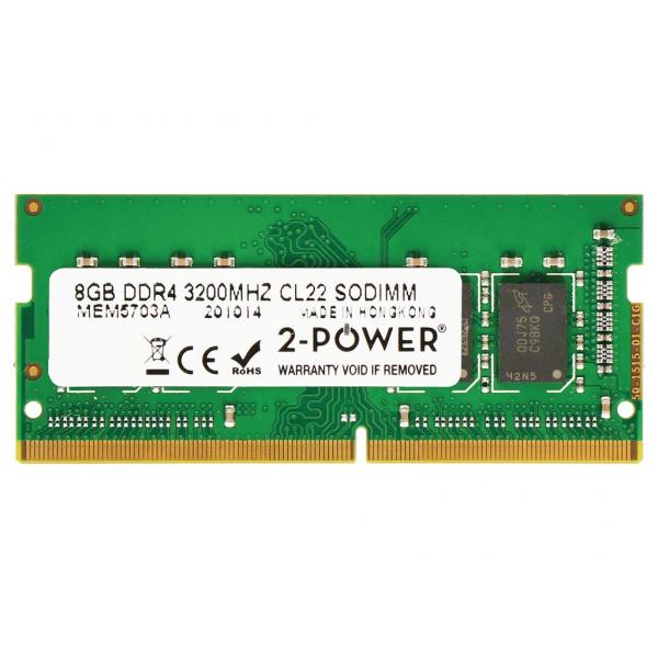 2-Power 2P-5M30Z71689 memoria 8 GB 1 x 8 GB DDR4 260-pin SO-DIMM (8GB DDR4 3200MHz CL22 SODIMM)