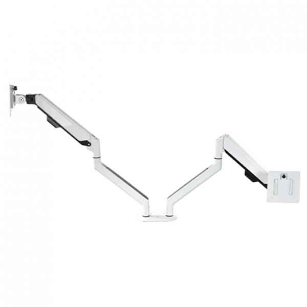 Ergo CMS3153 Supporti a parete per TV 81,3 cm [32] Scrivania Bianco (CMS3153 - Serene Dual Gas Assisted Monitor Arm White)