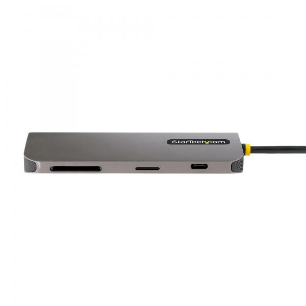 StarTech.com Adattatore Multiporta USB-C HDMI 4K 60Hz, Hub USB-A 5Gbps a 3 Porte , Adattatore USB-C a HDMI con PD 100W Pass-Through, GbE, SD/MicroSD, Cavo da 30 cm, Dock da Viaggio, Docking Station p