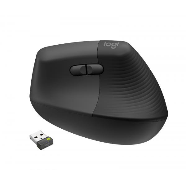 Logitech Lift for Business (Logitech Mouse LIFT [RIGHT] WL Vertical Ergonomic for Busi. graphite BT f?r Rechtsh?nder, 6 Tasten)