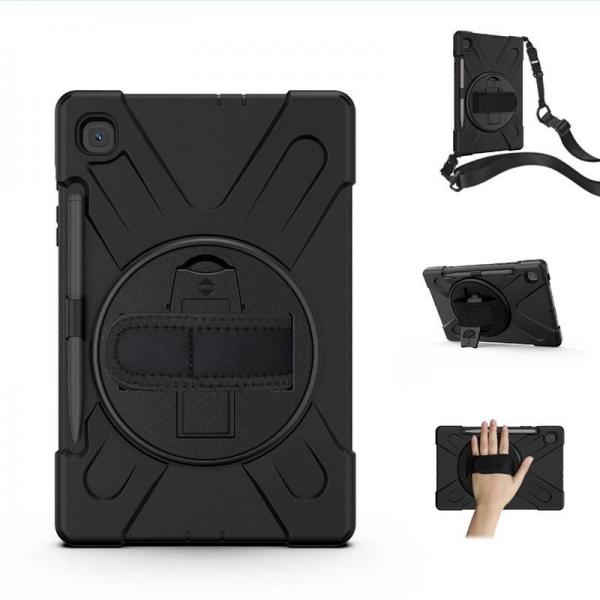 eSTUFF ES683540-BULK custodia per tablet Nero (Galaxy Tab S6 Lite - 2024/2022/2020 CHICAGO Full - Body Defender Case with built-in screen protector - Warranty: 24M)