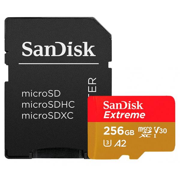 SanDisk Extreme PLUS 256 GB MicroSDXC Classe 10 (SanDisk Extreme PLUS - flashhukommelse)