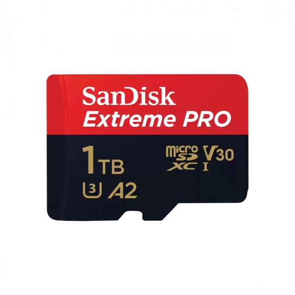 SanDisk Extreme PRO 1 TB MicroSDXC UHS-I Classe 10 (EXTREME PRO MICROSDXC 1TB+SD - ADAPTER 200MB/S 140MB/S A2 C10 V)