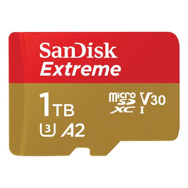 SanDisk Extreme 1 TB MicroSDXC UHS-I Classe 3 (SanDisk Extreme - flashhukommelseskort)