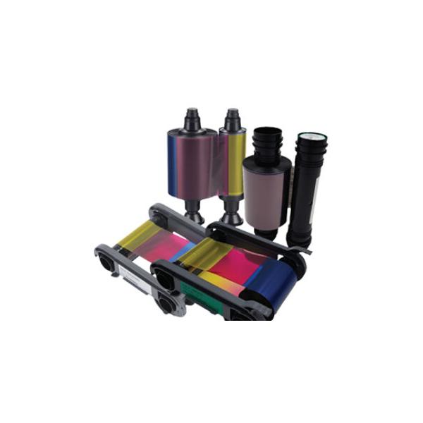Evolis YMCKO nastro per stampante 300 pagine Nero, Ciano, Grigio, Magenta, Giallo (YMCKO Color Ribbon - 300 - prints / roll, for Primacy 2 - Warranty: 3M)
