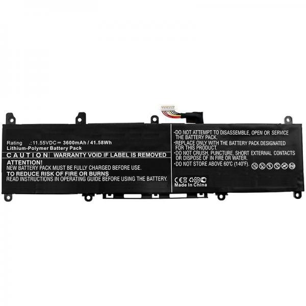CoreParts MBXAS-BA0185 ricambio per laptop Batteria (Laptop Battery for Asus - 41.04Wh 11.4V 3600mAh 42WH - Li-ion 11.55V 3.6Ah adol 13, ADOL 13FA, ADOL 13FN - Warranty: 12M)