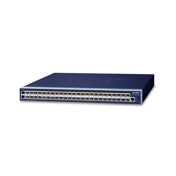 PLANET GS-6320-46S2C4XR switch di rete Gestito L3 Gigabit Ethernet [10/100/1000] 1U Blu (L3 46-Port 100/1000BASE-X SFP - + 2-Port Gigabit TP/SFP combo - + 4-Port 10G SFP+ Managed Switch W/ 48V Redund