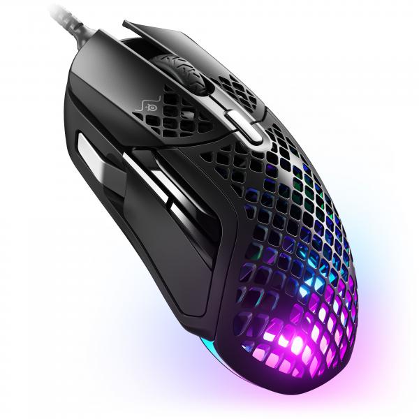 Steelseries Aerox 5 mouse Gaming Mano destra USB tipo A Ottico 18000 DPI (SteelSeries Aerox 5 Gaming Mouse - Bluetooth/Radio Frequency - USB Type C - Optical - 9 Button[s] - 9 Programmable Button[s]