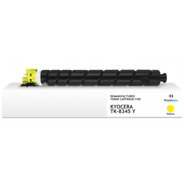 PrintMate K40221F6 cartuccia toner 1 pz Compatibile Giallo (REMANUFACTURED YELLOW TONER TK-8345Y 12000P YIELD)