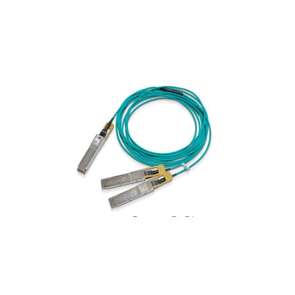 Nvidia MFS1S50-H020V cavo InfiniBand e in fibra ottica 20 m QSFP56 2x QSFP56 Blu (NVIDIA 200GBase-AOC direkte p?s?tnings)
