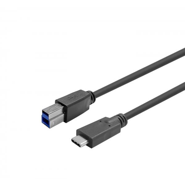 Vivolink PROUSBCBMM12.5 cavo USB USB 3.2 Gen 1 [3.1 Gen 1] 12,5 m USB C USB B Nero (USB-C male - B male Cable - 12,5m Black . - Warranty: 144M)