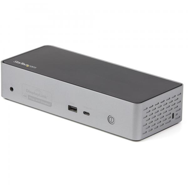 StarTech.com Docking Station USB C - Quad Monitor DisplayPort/HDMI 4K 60Hz - Dock USB-C Multi HDMI/DP, Power Delivery 100W - Hub USB con 1 Porta USB Type-C e 3 Porte USB-A, Ethernet, Audio (UNIVERSAL
