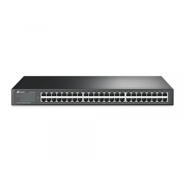 TP-Link TL-SF1048 switch di rete Non gestito Fast Ethernet [10/100] 1U Nero (TL-SF1048 SWITCH - 48 10/100MBIT/S-RJ45-PORTS)