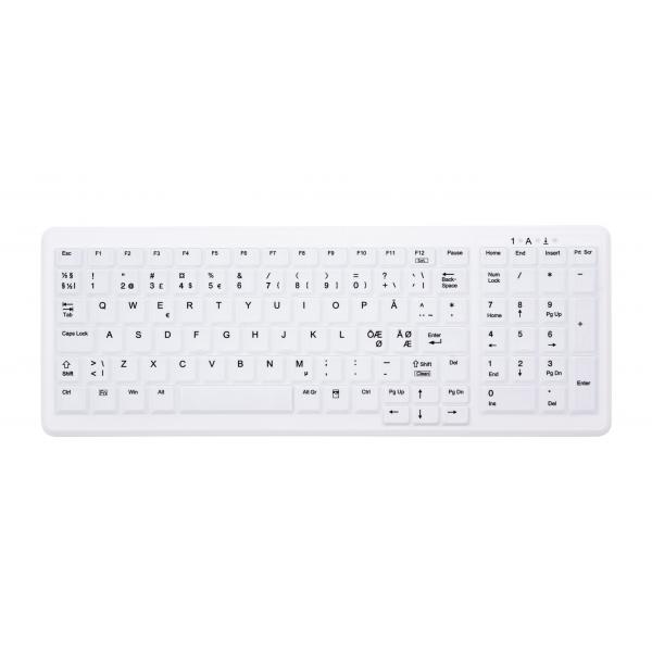 Contour Design AK-C7000 tastiera Medico RF Wireless QWERTY Nordic Bianco (CHERRY AK-C7000 tastatur RF tr?dl?s +)