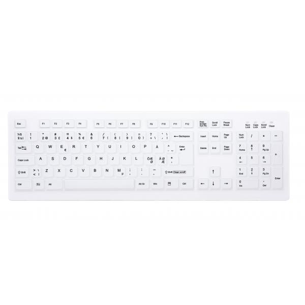 Contour Design Active Key AK-C8100F-FU1-W/NOR tastiera Medico RF Wireless QWERTY Nordic Bianco (CHERRY AK-C8100F-FU1-W/NOR)