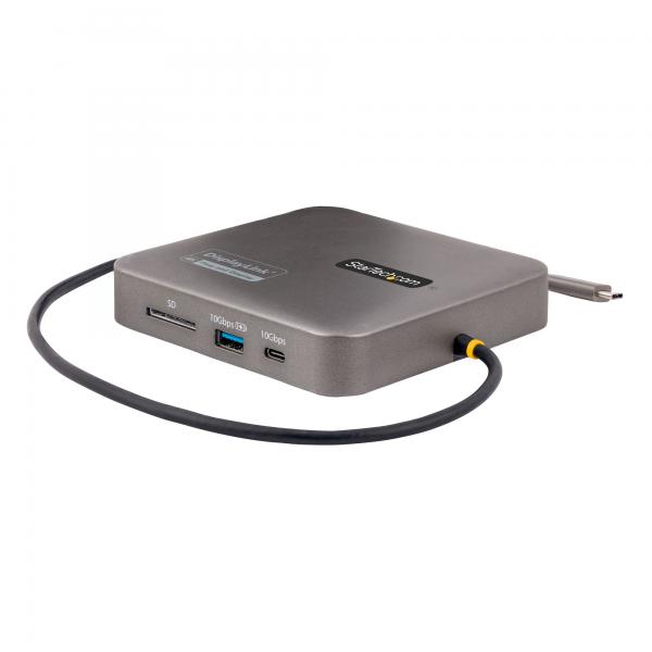 StarTech.com Docking Station USB C, doppia porta HDMI 4K 60Hz compatibile con MacBook Pro [M1/M2/M3/M4] e Windows, hub USB-A/USB-C 10 Gbps,100W PD, GbE, SD, cavo 56cm (USB C MULTIPORT ADAPTER 100W PD