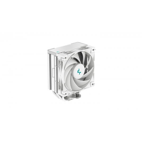 DeepCool AK400 WH Processore Raffreddatore d'aria 12 cm Bianco 1 pz (DeepCool AK400 WH Fan CPU Cooler, Universal Socket, High Performance 120mm Silent Hydro Bearing PWM White Fan, 1850RPM, 4 Heat Pip