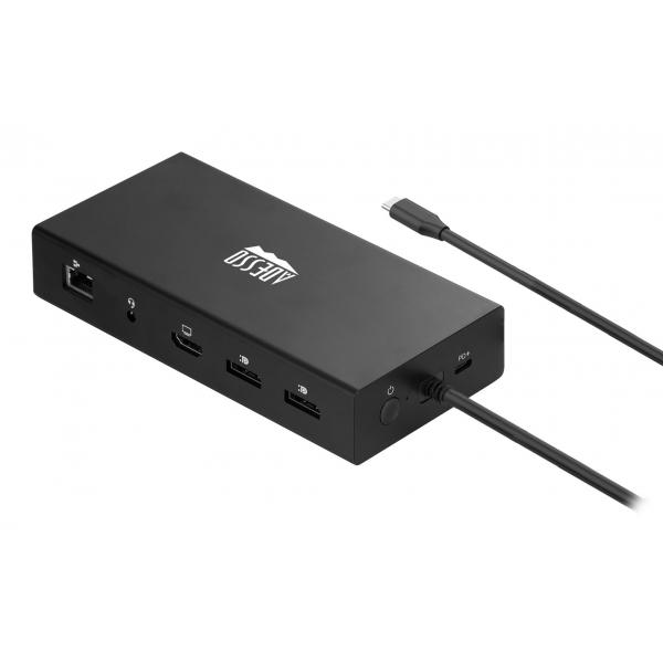 Adesso 9-IN-1 USB-C MULTIPORT DOCKING STATION SUPPORT DUAL DISPLAYPORT scheda di interfaccia e adattatore (9-IN-1 USB-C MULTIPORT DOCKING - STATION SUPPORT DUAL DISPLAYPORT)
