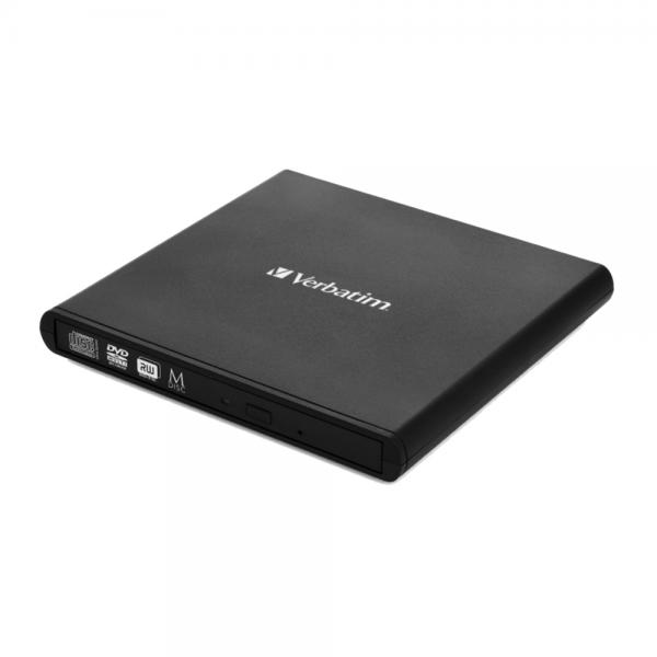 Verbatim Masterizzatore CD/DVD esterno Slimline (Verbatim Mobile DVD ReWriter USB 2.0 [Light Version] 53504)