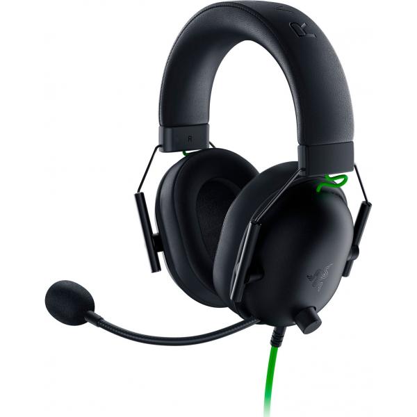 Razer Blackshark V2 X Auricolare Cablato A Padiglione Gaming Nero, Verde (Blackshark V2 X Headset Wired - Head-Band Gaming Black, Green - Warranty: 12M)
