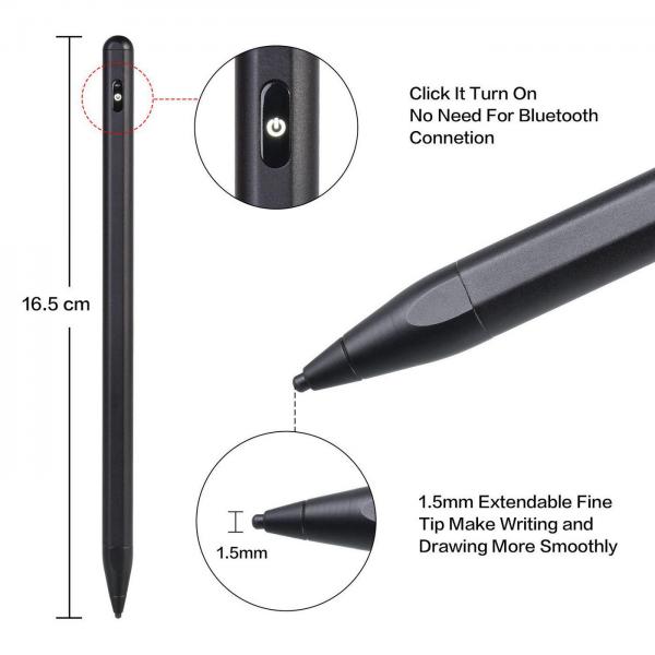CoreParts MOBX-ACC-011 penna per PDA 20 g Nero (Stylus Pen Active - Active Stylus Pen for, Black - Colour - Warranty: 12M)