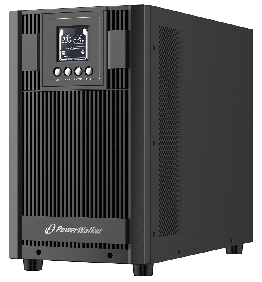 PowerWalker VFI 3000 AT gruppo di continuità [UPS] Doppia conversione [online] 3 kVA 2700 W 4 presa[e] AC (VFI 3000 AT UPS 3000VA/2700W - Online UPS, Intelligent Slot, - HID driver, Easy to Connect B