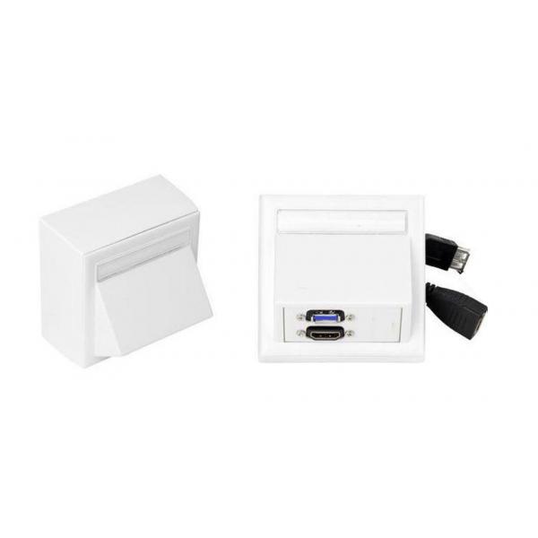 Vivolink WI221261 presa energia HDMI + USB A Bianco (Wall HDMI, USB3.0 inc - Thorsmann wall box - Warranty: 12M)