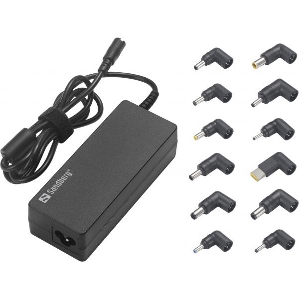 Sandberg 135-78 adattatore e invertitore Interno 90 W Nero (Laptop AC Adapter 90W EU+UK - Warranty: 60M)